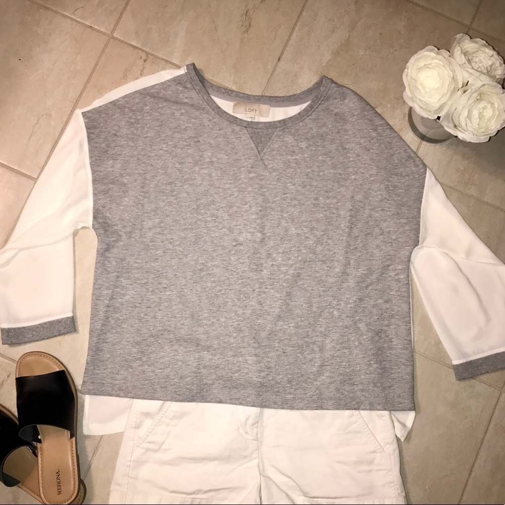 Loft Faux Sweatshirt Top
